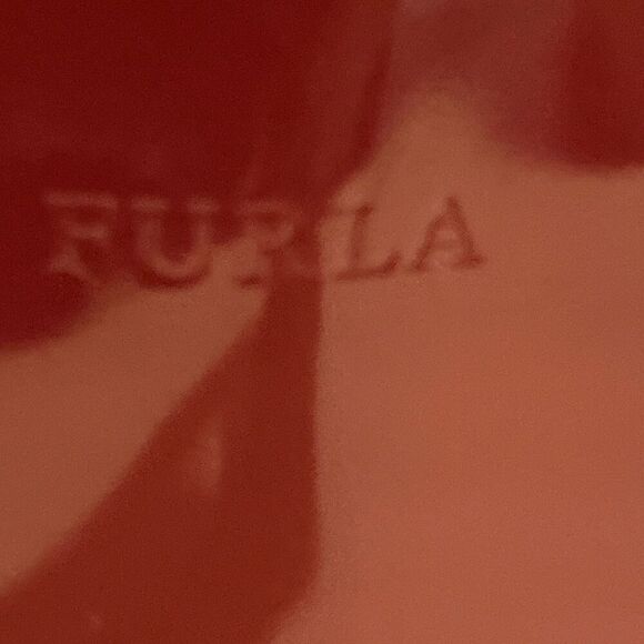 Furla Patent Leather Shoulder Bag Purse Red Buckle Strap Fall Winter Statement - Picture 12 of 15